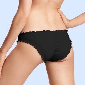 Victoria’s Secret Black Ruffle Bottoms